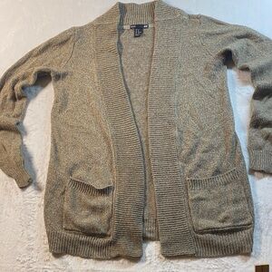 H&M Textured Knit Sweater in Brown